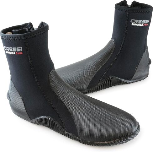Cressi Neoprene Adult Anti-Slip Sole Boots - for Water Sports: Scuba Diving, Snorkeling, Diving, Rafting, Windsurfing - Minorca Long: designed in Italy in Kuwait