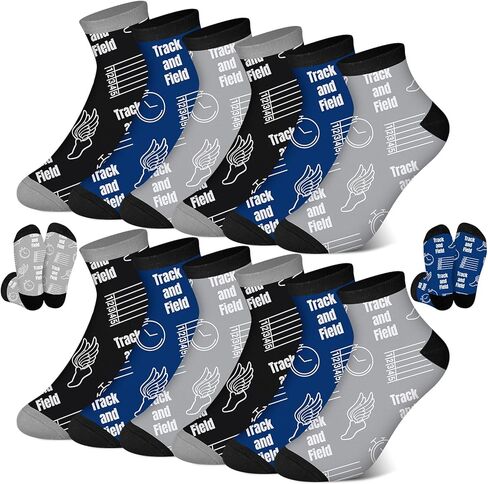 Track & Field Stocking Novelty Running Mid-tube Sock Track & Field Birthday Sports Lover Gifts for Men Women in Saudi Arabia