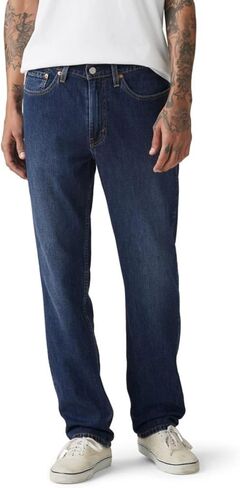 بنطلون جينز رجالي من Levi's 514 ذو قصة مستقيمة (متوفر أيضًا بمقاس كبير وطويل)، (جديد) سترة بحرية (مطاطة)، 36Wx30L in Saudi Arabia