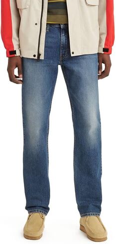 بنطلون جينز رجالي من Levi's 514 ذو قصة مستقيمة (متوفر أيضًا بمقاس كبير وطويل)، (جديد) سترة بحرية (مطاطة)، 36Wx30L in Saudi Arabia