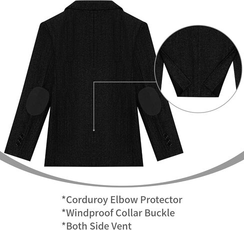 سترة بدلة JPF Kids Herringbone Tweed Blazer للأولاد بمقاس نحيف للأولاد في سن المراهقة للمدرسة من التويد سترة رياضية in Kuwait