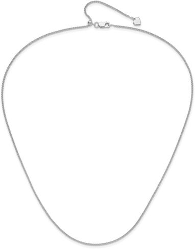 JewelryWeb 1.3mm 925 Sterling Silver Adjustable Wheat Spiga Chain Necklace - 30 Inch in Saudi Arabia