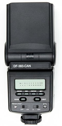 Vivitar Flash for Pentax SLR/DSLR Camera - Black (DF383PEN) in Saudi Arabia