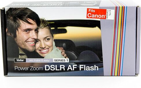 Vivitar Flash for Pentax SLR/DSLR Camera - Black (DF383PEN) in Saudi Arabia