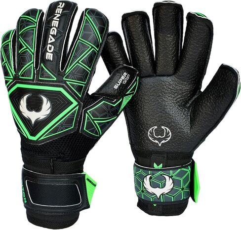 قفازات حارس المرمى Renegade GK Triton مع Microbe-Guard (الأحجام 5-11، 3 أنماط، المستوى 2) حافظة أصابع Pro-Tek ومقبض فائق متين 3.5+3 مم | قفاز رائع لحارس المرمى على الأرض الصلبة | مقرها في الولايات المتحدة الأمريكية in Kuwait
