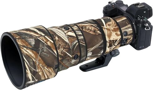 معطف مموه لعدسة ROLANPRO لهاتف Nikon Z 400 مم f4.5 VR S غطاء مطر مموه عدسة واقية بأكمام حماية للبنادق - #19 عشب مقاوم للماء in Kuwait