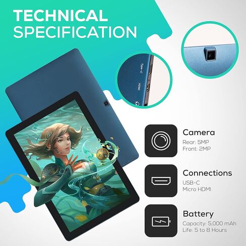 سيمبانس تابلت رسم بيكاسو تاب XL لا يحتاج الى كمبيوتر بشاشة 11.6 انش [4 عناصر اضافية] قلم ستايلس محمول، مستقل، اندرويد 11، افضل هدية لفناني الجرافيك الرقمي المبتدئين - PCXL in Kuwait