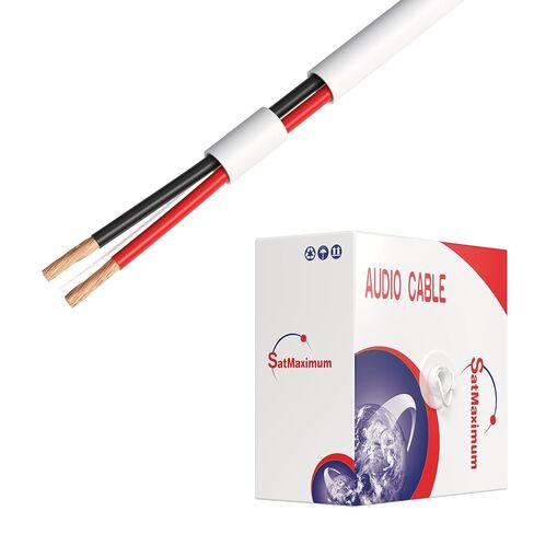 500ft 12AWG 2 Conductors (12/2) CL2 Rated Loud Speaker Cable Wire, Pull Box (for in-Wall Installation) (12AWG / 2 Conductors, 500ft) in Kuwait