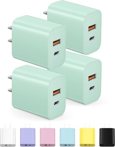 شاحن حائط USB C لهاتف iPhone 15، وiPhone 15، حزمة من 3 قطع، صندوق مكعبات شحن، كتلة شاحن iPhone متوافقة مع iPhone 15/iPhone 15 Pro/iPhone 15 Pro Max/14/13/12 Pro/iPad Pro/Samsung in Kuwait