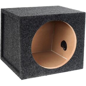 Atrend Bbox Car Pro Audio Speaker Enclosures 10" Single Vented Subwoofer/Speaker Enclosure High Grade MDF – Nickel Finish Speaker Terminals 18 Gauge Audio Cables - Improves Audio Quality, Sound & Bass in Saudi Arabia