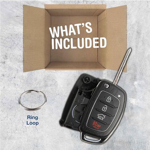 Keyless Option Remote Key Fob Shell Flip Case 4btn For Hyundai Sonata in Saudi Arabia