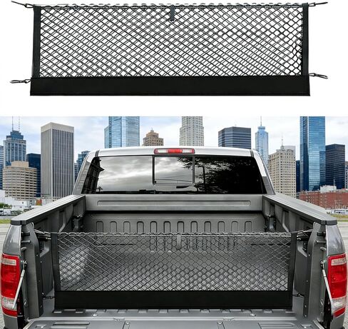 شبكة بضائع على شكل ظرف متوافقة مع ملحقات Chevy Colorado & GMC Canyon 2023 2024 2025، حلقات تسلق شديدة التحمل شبكة بضائع شبكية لسرير الشاحنة مرنة للغاية in Kuwait