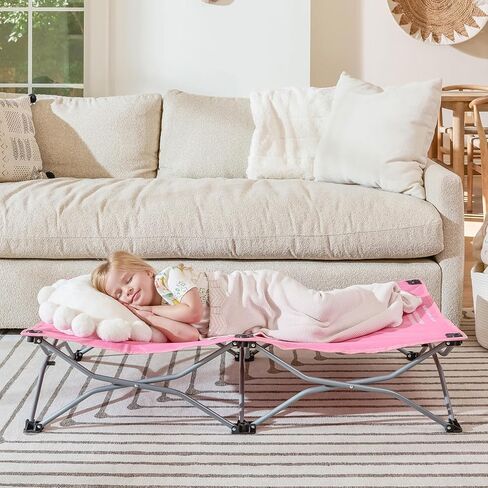 Regalo My Cot Pals Small Single Portable Toddler Bed , Cat, Pink in Saudi Arabia