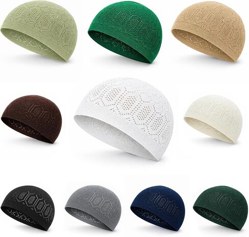 ihvan online Turkish Muslim Kufi Hats for Men, Taqiya, Takke, Peci, Islamic Caps, Ramadan Eid Islamic Gifts in Saudi Arabia