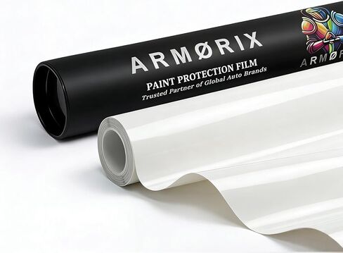 Rockrose Ultra Gloss TPU Clear PPF Film لحماية طلاء السيارة 6 × 5FT شفاء ذاتي، حماية من الأشعة فوق البنفسجية، مقاوم للخدش والبقع مسعور، تركيب مبلل، لاصق قوي، سمك 7.5 مل in Kuwait