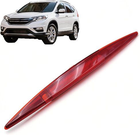 ضوء الفرامل الثالث LED لسيارة Honda CRV CR-V 2012-2016 | استبدال مصباح التوقف العالي المتوافق مع 34270-TFC-H01 34270-T0A-A01 | تصميم مقاوم للماء ومتين (قشرة بيضاء) in Kuwait