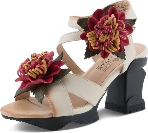 L'Artiste Hooked Women’s 3D Floral Heel Sandal with Striking Style & Comfort in Saudi Arabia