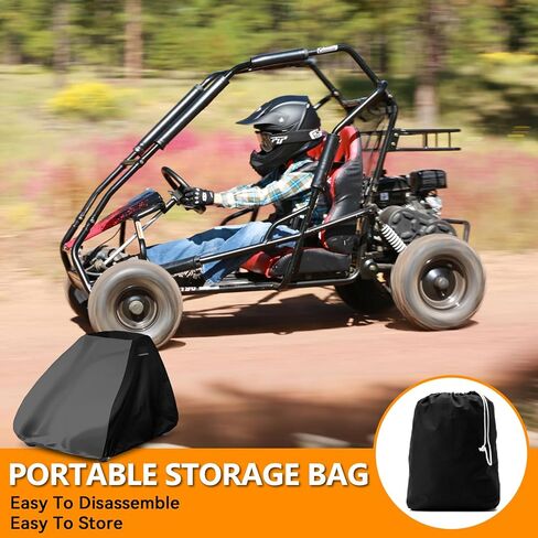 Coleman KT196 Go Kart Double Seat Cover for CK196-T 200GK Bench Double Seat Cover with Seat Belt Hole, Sratch-Resistant Go Kart Accessories in Saudi Arabia