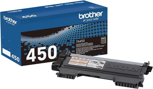 Brother Genuine High Yield Toner Cartridge, TN450, Replacement Black Toner, Page Yield Up to 2,600 Pages in Saudi Arabia