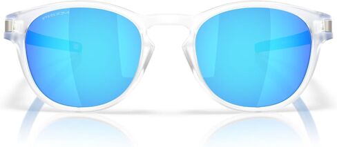 Oakley Men's OO9349 Latch Low Bridge Fit Round Sunglasses, Matte Black/Prizm Grey Gradient, 53 mm in Kuwait