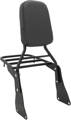 Passenger Sissy Bar with Luggage Rack Rear Backrest Fit for Kawasaki Vulcan 1500 VN1500 Classic, Chrome in Saudi Arabia