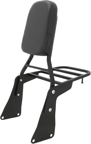 Passenger Sissy Bar with Luggage Rack Rear Backrest Fit for Kawasaki Vulcan 1500 VN1500 Classic, Chrome in Saudi Arabia
