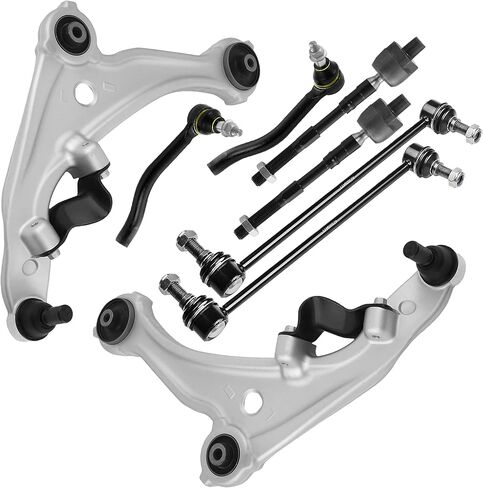 Front Suspension Control Arm Kit Compatible with 2015-2018 Chevy City Express, 2013-2019 Nissan NV200 Sentra Lower Control Arm, Outer and Inner Tie Rod Ends, Sway Bar Links in Saudi Arabia