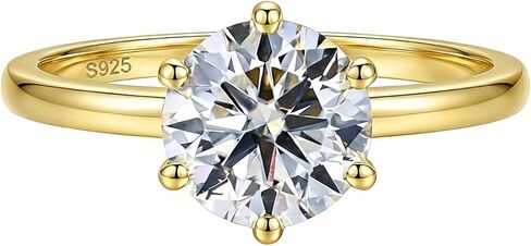 1CT/2CT/3CT خاتم الخطوبة الدائري 925 فضة قطع مستديرة زركونيا هالو وعد الدائري لها حجم 5-9 in Kuwait