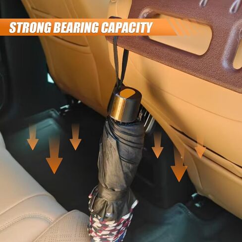 Car Headrest Grab Handle with Hook, Heavy Duty Car Rear Seat Passenger Assist Grip, Universal Automotive Interior Safety Handle Accessories for SUV, Truck, Pickup (Black) in Kuwait