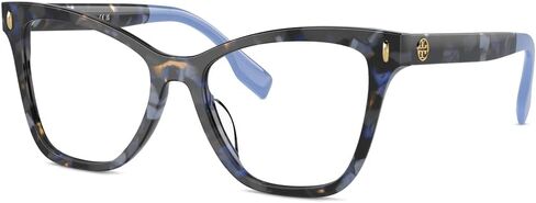 Tory Burch Ty 2142U 1957 Blue Tortoise Plastic Cat-Eye Eyeglasses 51mm in Saudi Arabia