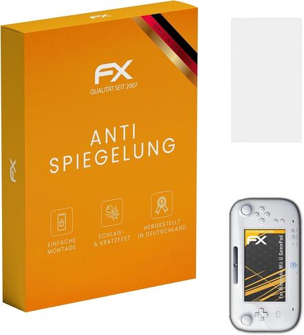 atFoliX Screen Protector compatible with Nintendo Wii U GamePad Screen Protection Film, anti-reflective and shock-absorbing FX Protector Film (3X) in Saudi Arabia