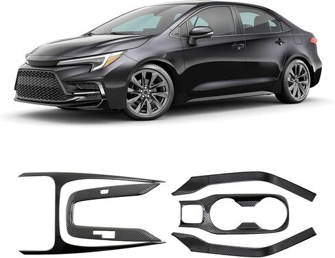 Carbon Fiber Dashboard Side AC Air Vent Panel Cover Compatible with Toyota Corolla 2020–2026 & Corolla Hatchback 2019–2026 in Saudi Arabia