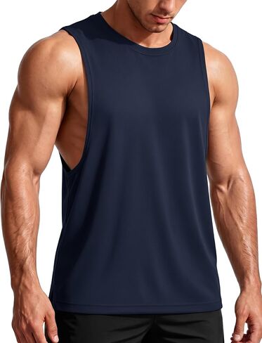 TACVASEN Men's Sleeveless Shirts Tank Tops for Men Gym Quick Dry Workout Muscle Shirt Bodybuilding Summer Running in Saudi Arabia