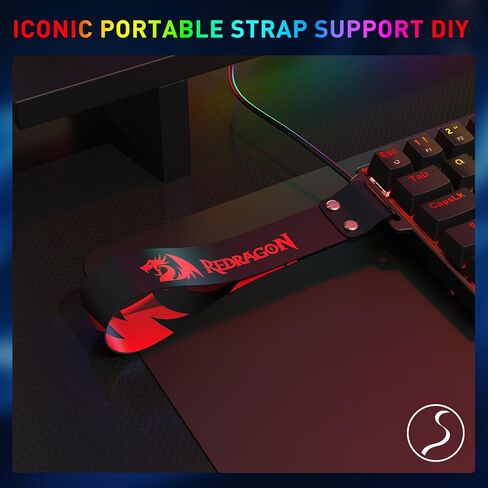Redragon K631 PRO SE 65% 3-Mode Wireless RGB Gaming Keyboard، 68 مفتاحًا لوحة مفاتيح ميكانيكية مدمجة قابلة للتبديل السريع مع مقبس PCB مجاني للتبديل السريع ولوحة شفافة، مفتاح خطي هادئ مخصص in Kuwait