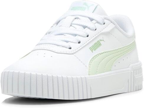 PUMA Kids Girls Carina 2.0 Platform Lace Up Sneakers Shoes Casual - White in Saudi Arabia