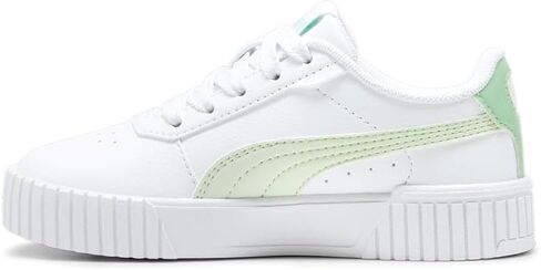 PUMA Kids Girls Carina 2.0 Platform Lace Up Sneakers Shoes Casual - White in Saudi Arabia