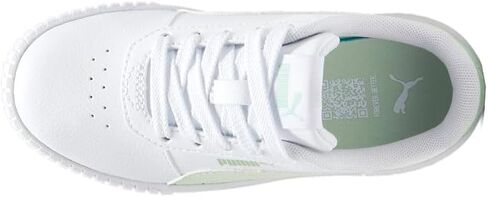 PUMA Kids Girls Carina 2.0 Platform Lace Up Sneakers Shoes Casual - White in Saudi Arabia