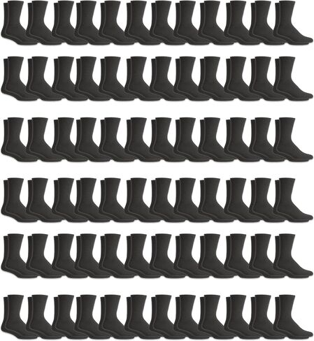 72 Pairs of Mens and Womens Bulk Lightweight Cotton Crew Socks, Homeless Donation Cheap, Wholesale Sock in Saudi Arabia