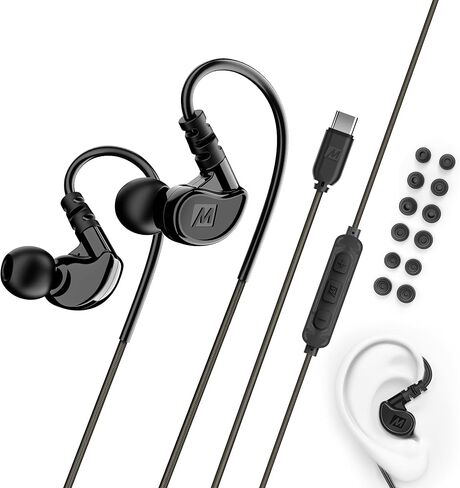 MEE audio M6 VR in-Ear Gaming Headphones Earphones w/Short Cord for Oculus Quest 2 & Other VR Headsets + Mic Cable for PS5, Xbox, Nintendo Switch, PC in Kuwait