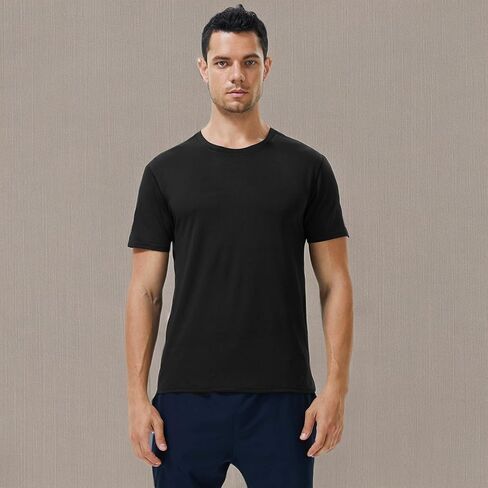 Runhit Men's T-Shirts Short Sleeve Compression Shirts for Men Workout Shirts in Saudi Arabia