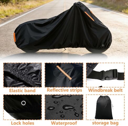 Outdoor Waterproof Motorcycle Cover,for Vespa GTS 310丨Moto Cover Accessories for Outside Storage Scooter Cycle Moped Cover Snow and rain Resistant in Saudi Arabia