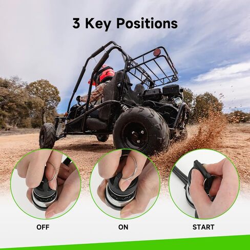 5 Pin Go Kart Ignition Switch with Key for Massimo Taotao Mini Jeep 110cc 125cc 150cc 200cc 250cc Coolster Sunl Go Cart UTV Chinese ATV Dune Buggy DF200GKV GKD200 BK200 Replacement Parts (2PCS) in Saudi Arabia