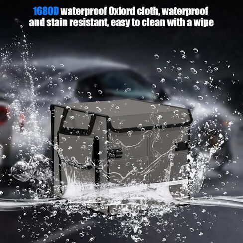 Car Trunk Organizer, Collapsible Multi Compartment Waterproof Sturdy Vehicle Trunk Container Box, Sturdy Automotive Interior Storage Organization, Universal for SUV Caravan Truck (Black) in Saudi Arabia