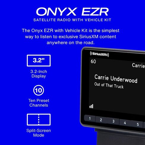 راديو القمر الصناعي SiriusXM Onyx EZR مع عدة منزلية وترام 7700 Sirius & SiriusXM هوائي منزلي in Saudi Arabia