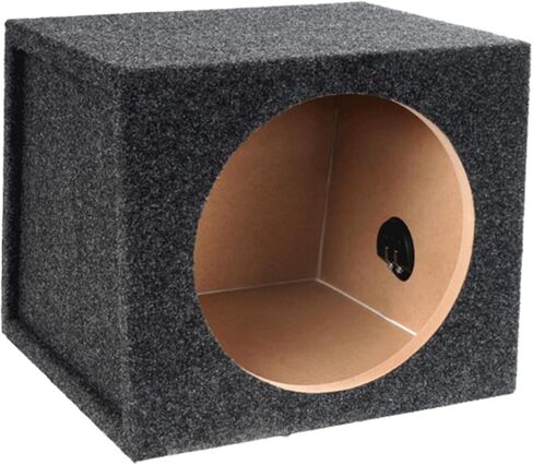 Atrend Bbox 12SVSC Single Vented 12 Inch Subwoofer Box - Premium Subwoofer Box Improves Audio Quality, Sound & Bass - Car Subwoofer Boxes & Enclosures with Nickel Finish Terminals in Kuwait