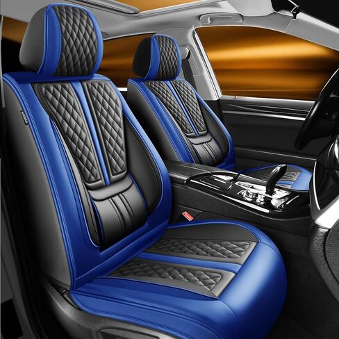 أغطية مقاعد السيارة Fit Sonata متوافقة مع Hyundai Sonata 2004-2024 2025 2026. تغطية كاملة من الجلد المقاوم للماء، متوافق مع الوسادة الهوائية، واقي وسادة المقعد لجميع الأحوال الجوية (مجموعة كاملة، أحمر) in Kuwait