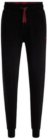 HUGO Men's Plaid Detail Cotton Joggers in Saudi Arabia