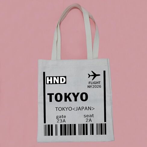 PWHAOO TOKYO TRAVEL TOTE - حقيبة سفر بطاقات الصعود إلى اليابان - هدية يابانية للمسافر العالمي in Saudi Arabia