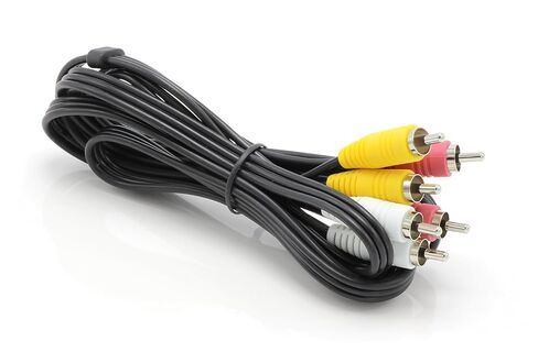THE CIMPLE CO RCA Audio Video Cable - 6 Foot, 1 Pack - Male AV, Triple Composite, Red Yellow White Cable - for DVD Player, VCR VHS - (1.8 Meters), 1 Count in Kuwait