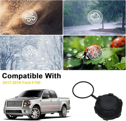 غطاء حشو الوقود من BESTAOO، غطاء غاز بدون غطاء، غطاء غبار خزان الوقود متوافق مع 2017 2018 2019 Ford F150، الأوساخ، مقاوم للماء والغبار، علم الولايات المتحدة in Saudi Arabia